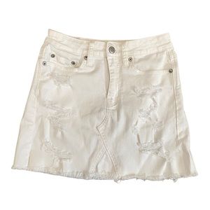 White Jean Skirt ✨